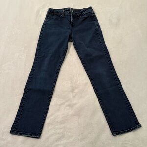 Size 8P Talbots Heritage Straight-leg Dark Blue Jeans
